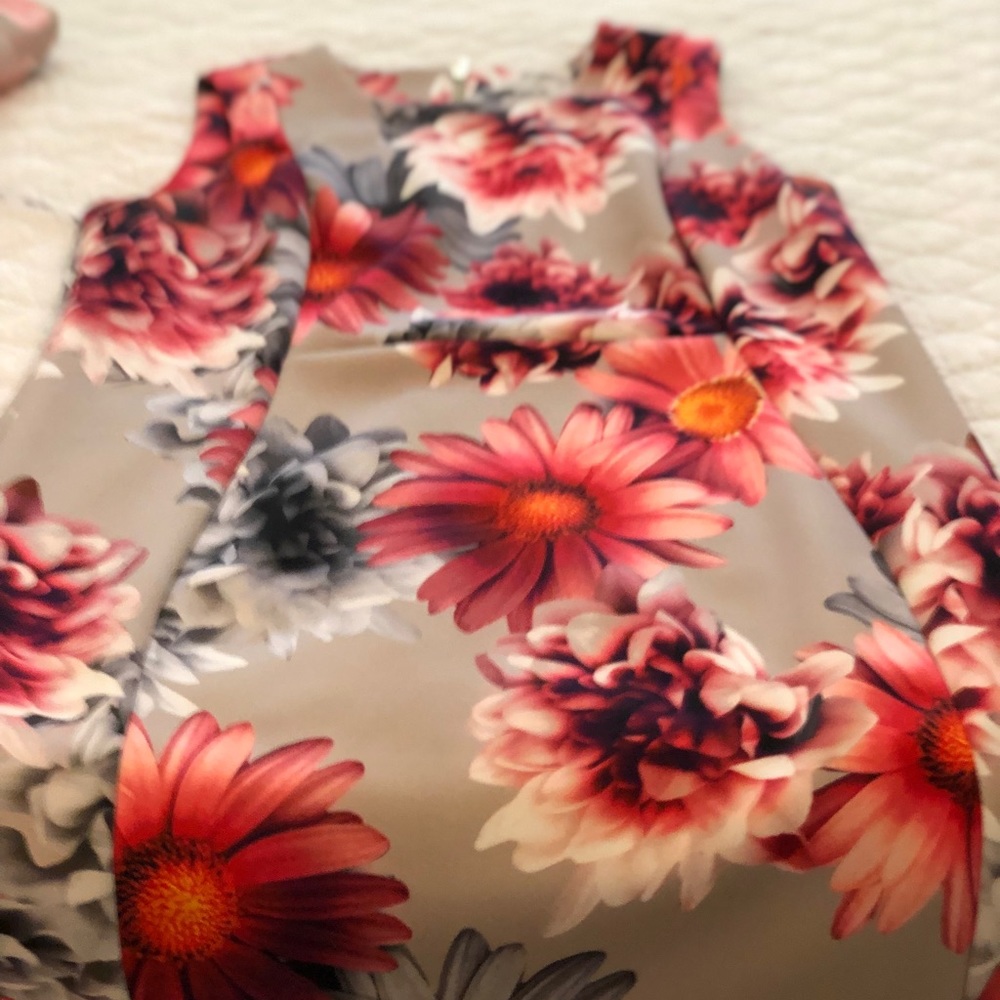 Calvin Klein Scuba Floral Sheath Dress Size 18w